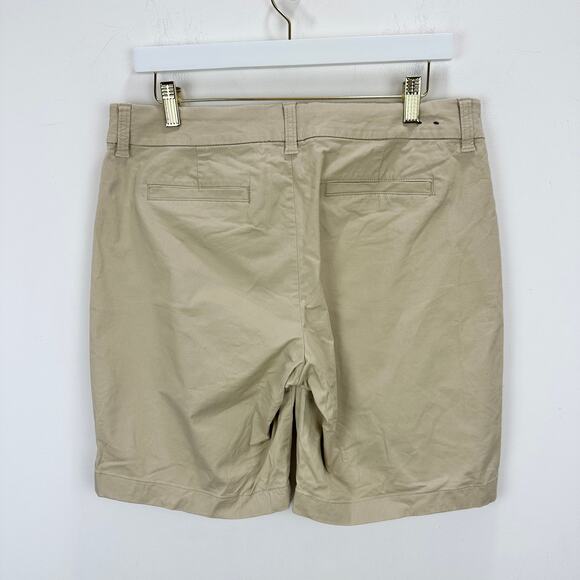 J.Crew 9" Frankie Bermuda Chino Short Cotton Mid Rise Tan Khaki Classic US 8 - Picture 8 of 8